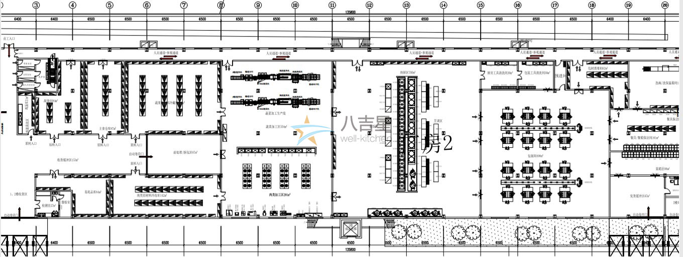中央廚房設(shè)計平面圖